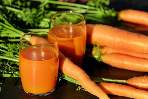 Jus de carottes fraiches